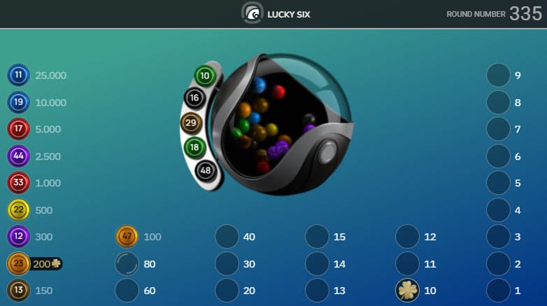 joacă lucky six