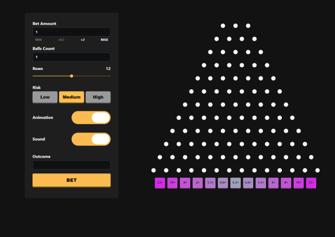 jocul plinko
